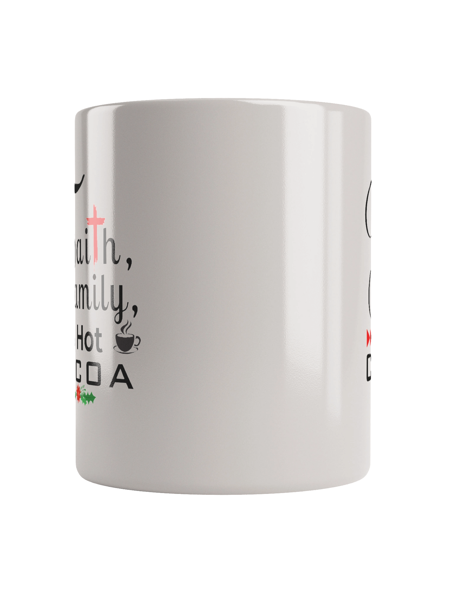 Faith, Family & Hot Cocoa Ceramic Mug | Christian Christmas Mug | Holiday Gift for Believers & Moms product image (7)