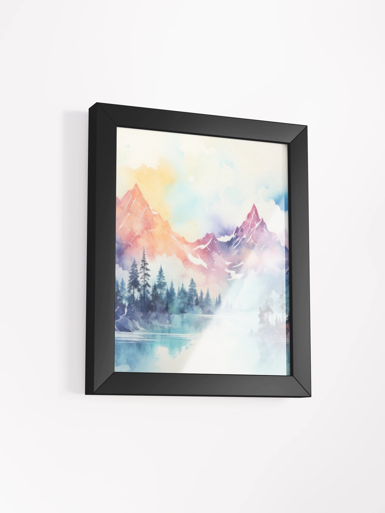 Dreamlike Mountain Reflections Poster product image (2)