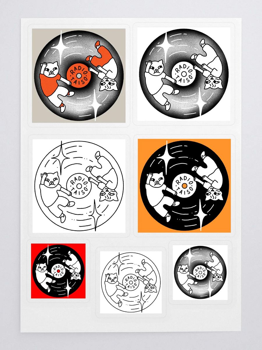 Radio Taiso Sticker Sheet product image (1)