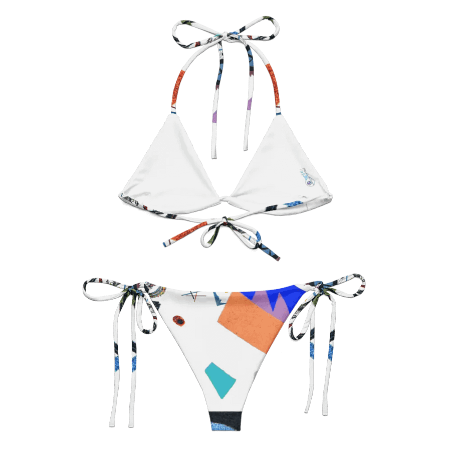Abstract Lithographic Pattern Design String Bikini - V2 product image (5)