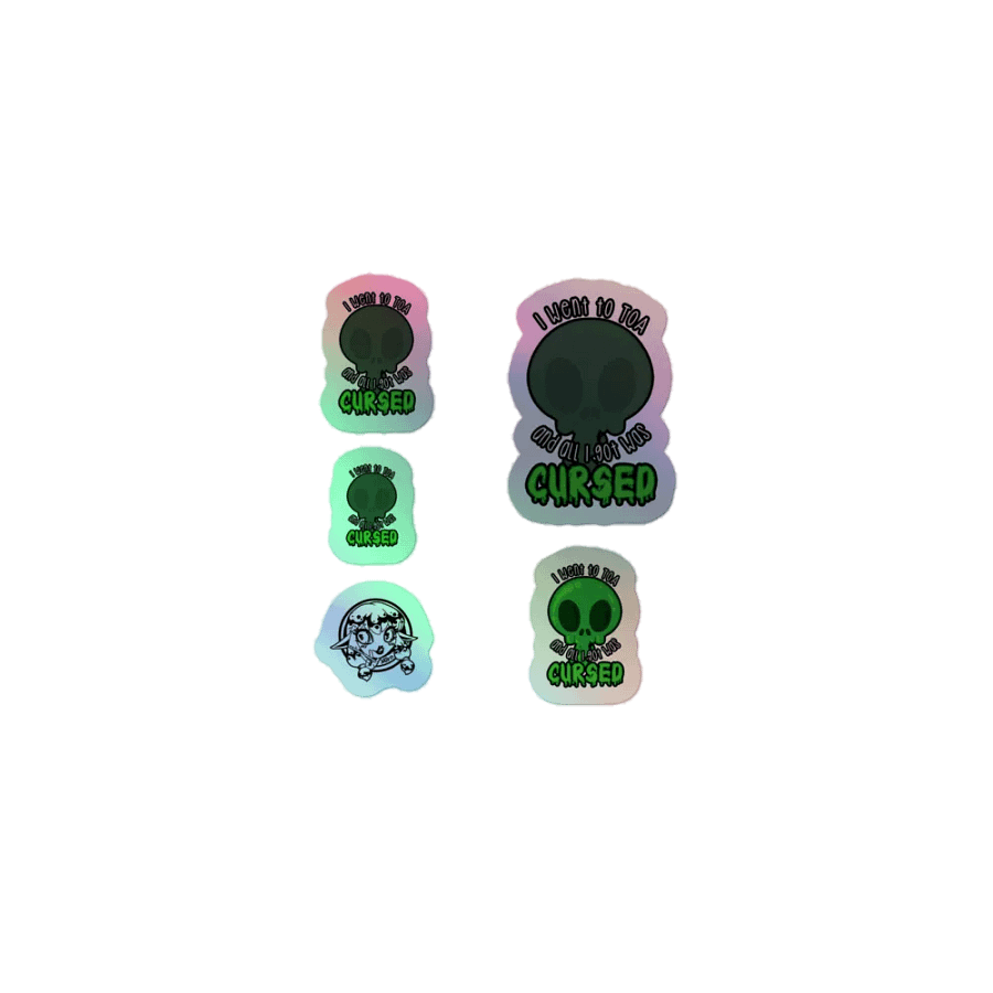 All I Got Was Cursed - Evoker - Holo Sticker Sheet product image (1)