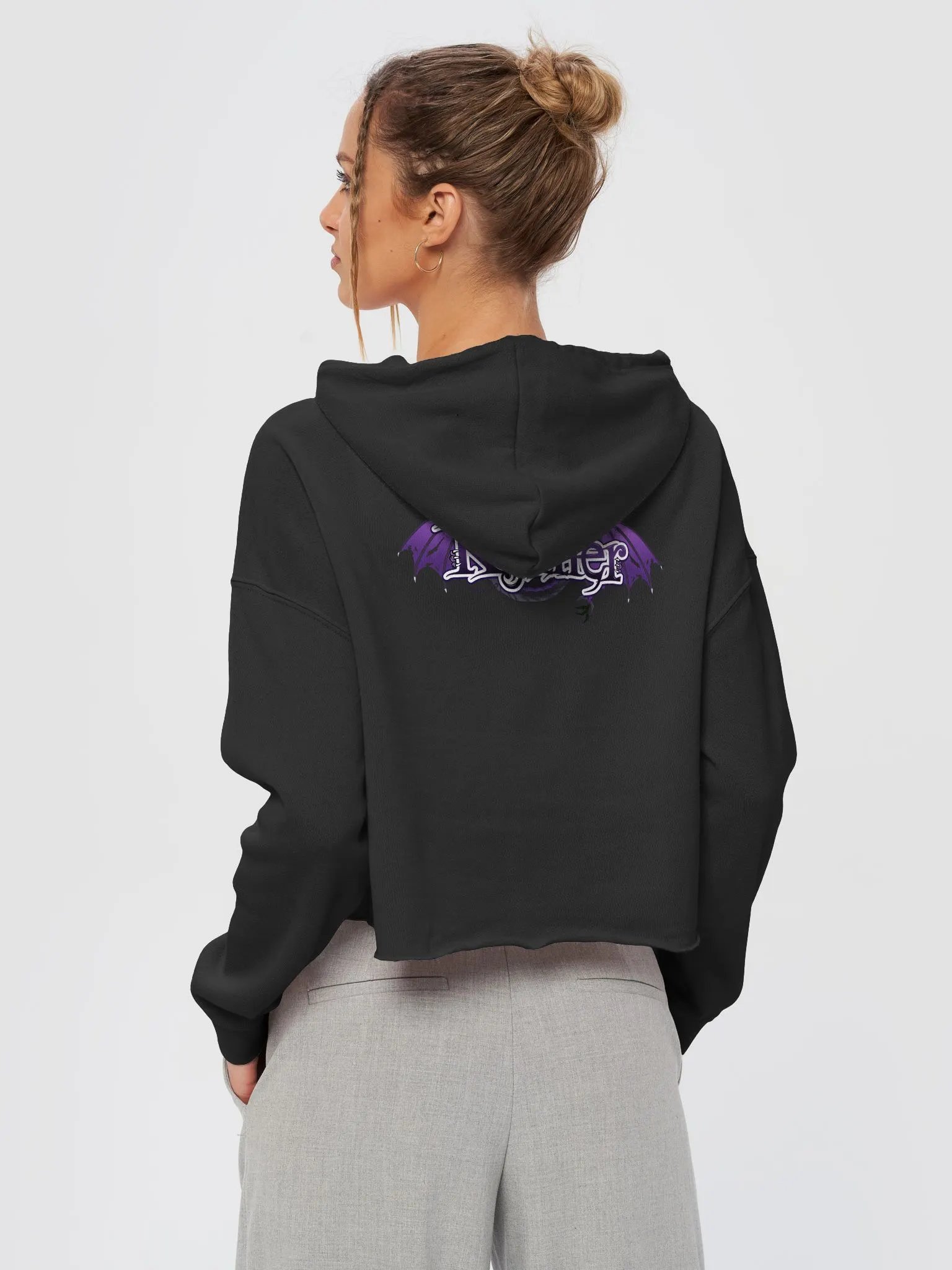 Breath of Shadowfire Crop Hoodie product image (4)