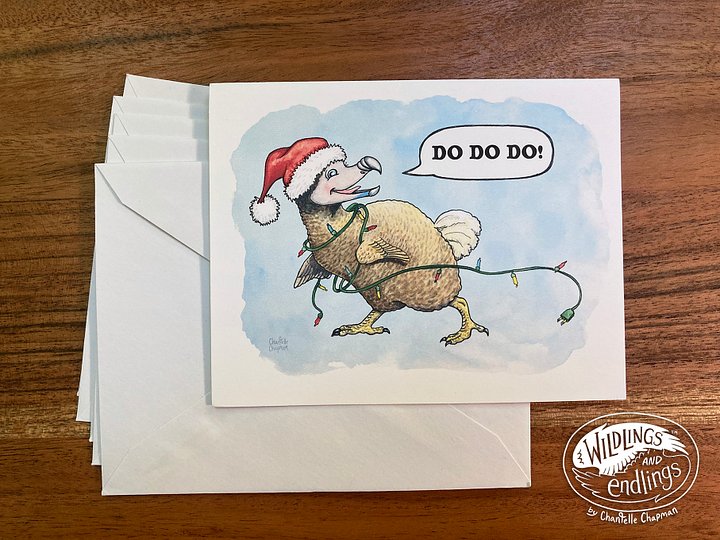 'Do Do Do' Holiday Dodo Bird - Set of 5 A2 Notecards with Envelopes product image (2)