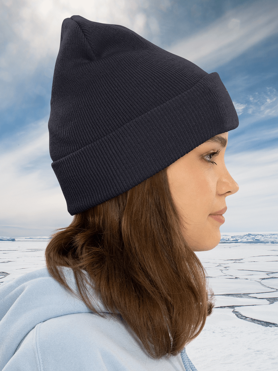 Hellenic Blossom – Greece Edition Embroidered Beanie; Navy product image (5)