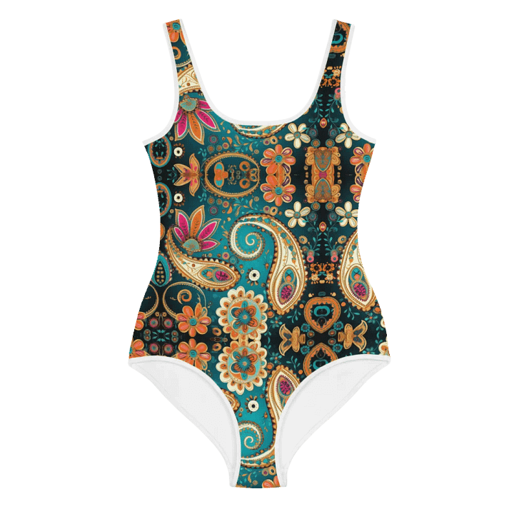 Youth Boho Chic Paisley Paradise One-Piece Swimsuit product image (1)
