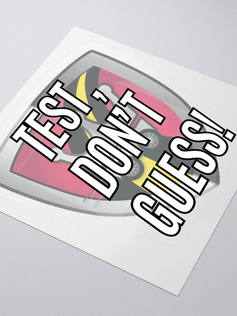 Official Royalty Auto Service "Test, Don't Guess" Kiss Cut Sticker product image (9)