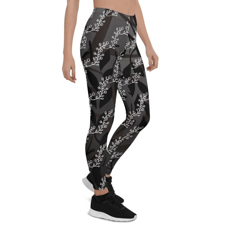 JoBeth Designed- Black Leaves🍃Adult Leggings👖 product image (7)