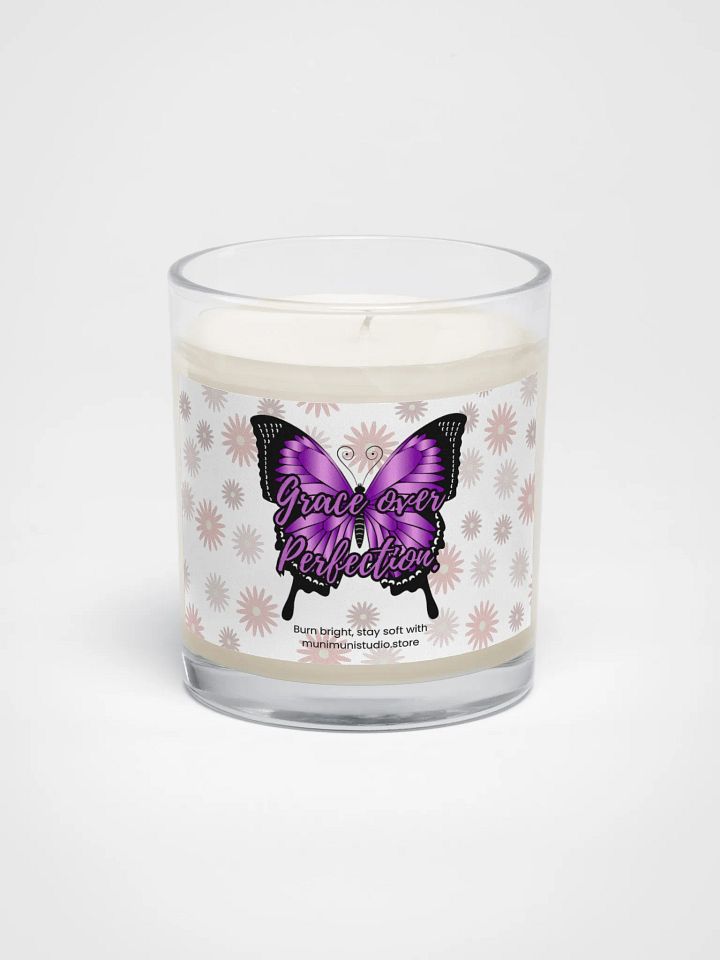 Grace over Perfection – Purple Butterfly Soy Candle product image (1)