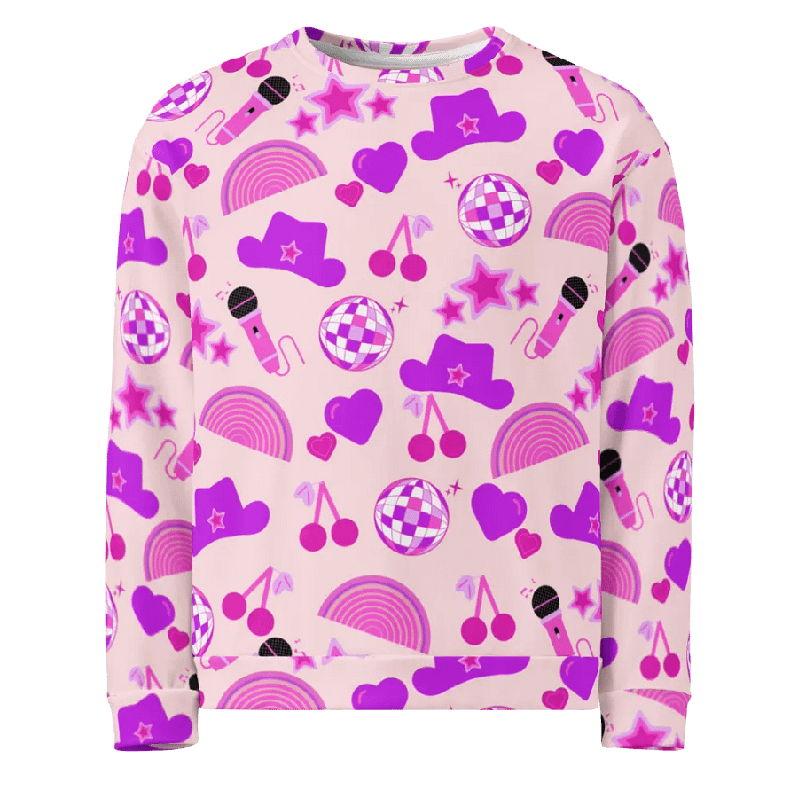 Country Rainbow Disco Vibes All-Over Sweatshirt product image (7)