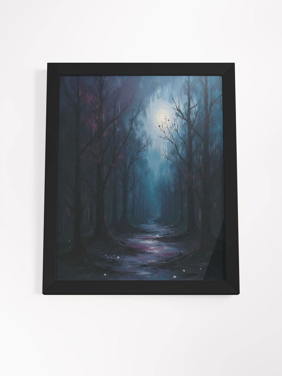 Moonlit Forest Path Framed Poster product image (16)