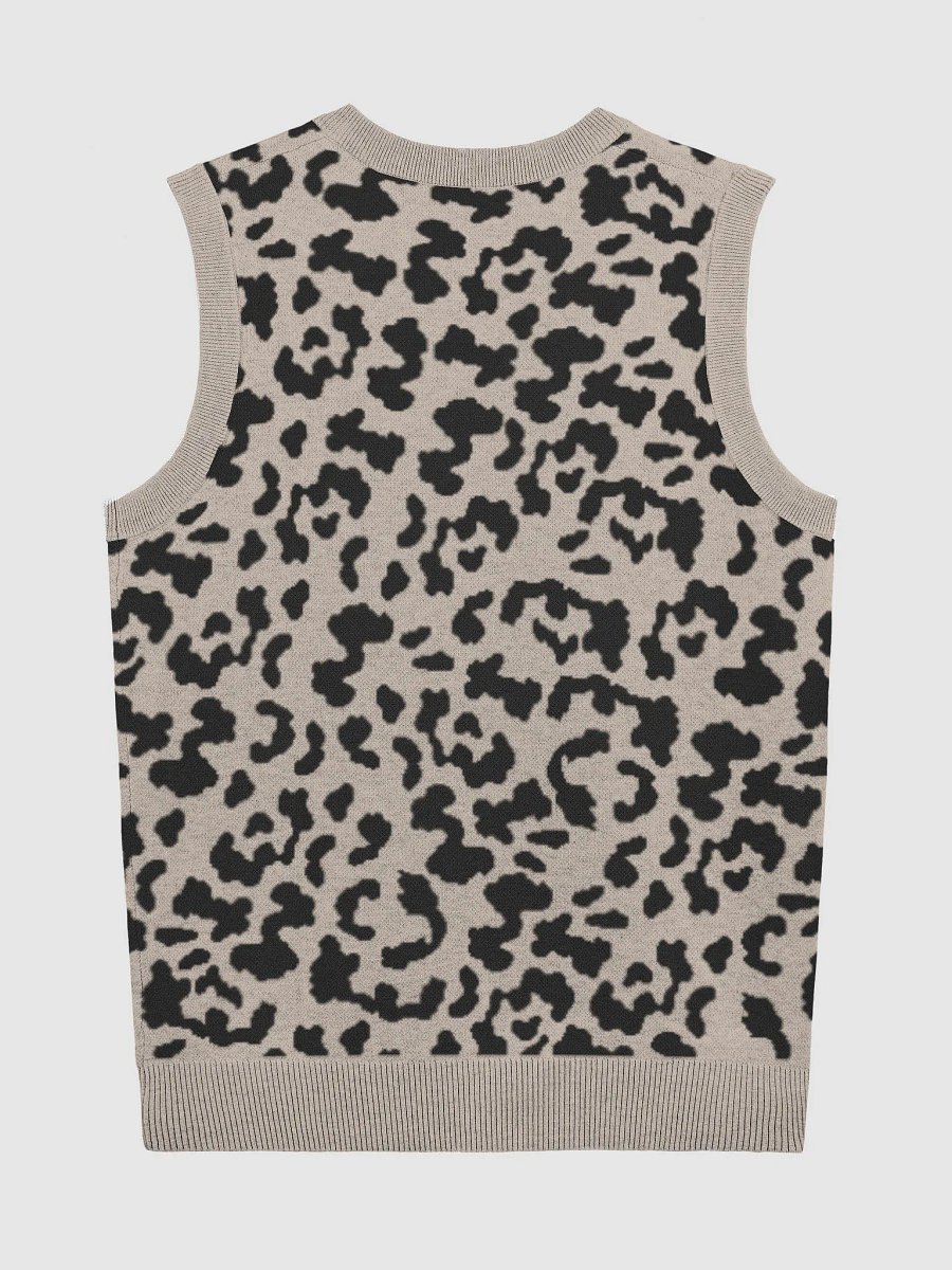 Cozy Jacquard Knitted V-Neck Vest product image (7)