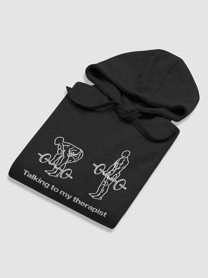 talking to my therapist hoodie - 65% soft cotton product image (2)
