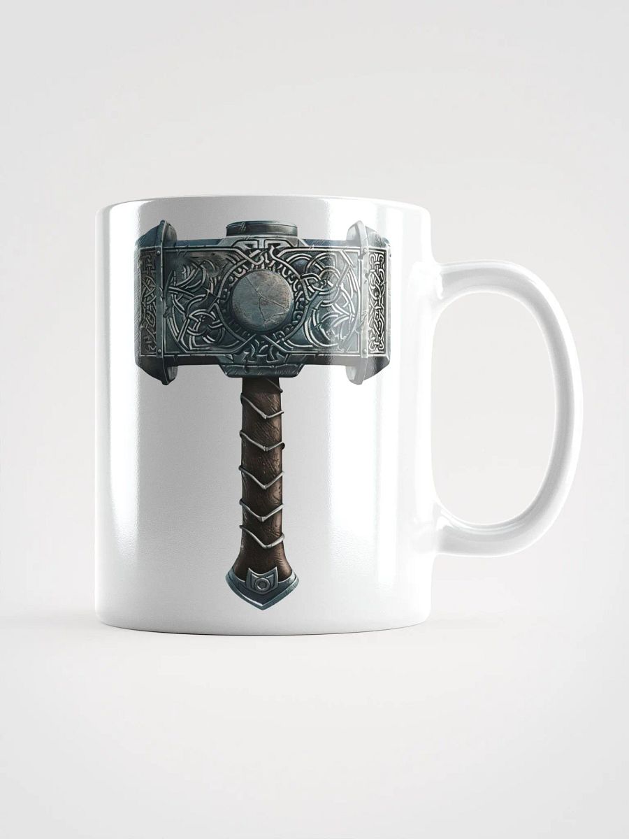Mjolnir - Thor's Hammer White Glossy Mug product image (1)