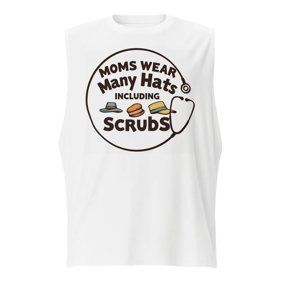 Moms Wear Many Hats Muscle Tank product image (1)