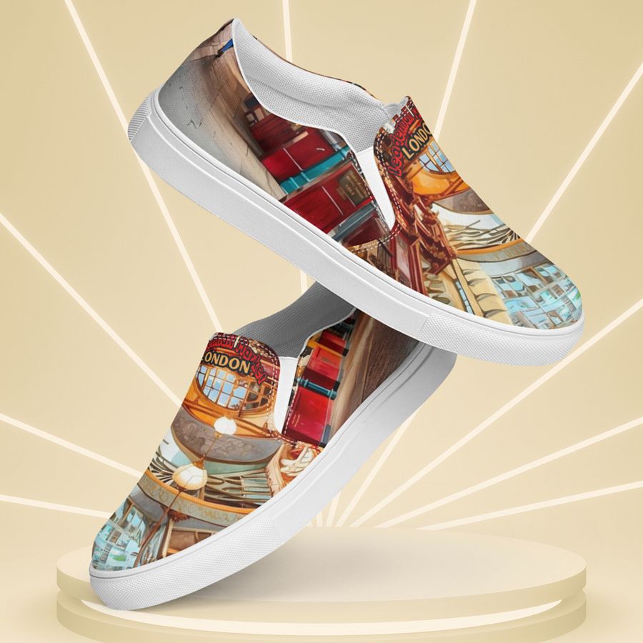 Leadenhall Market London All Over Print Slip On Shoes product image (8)