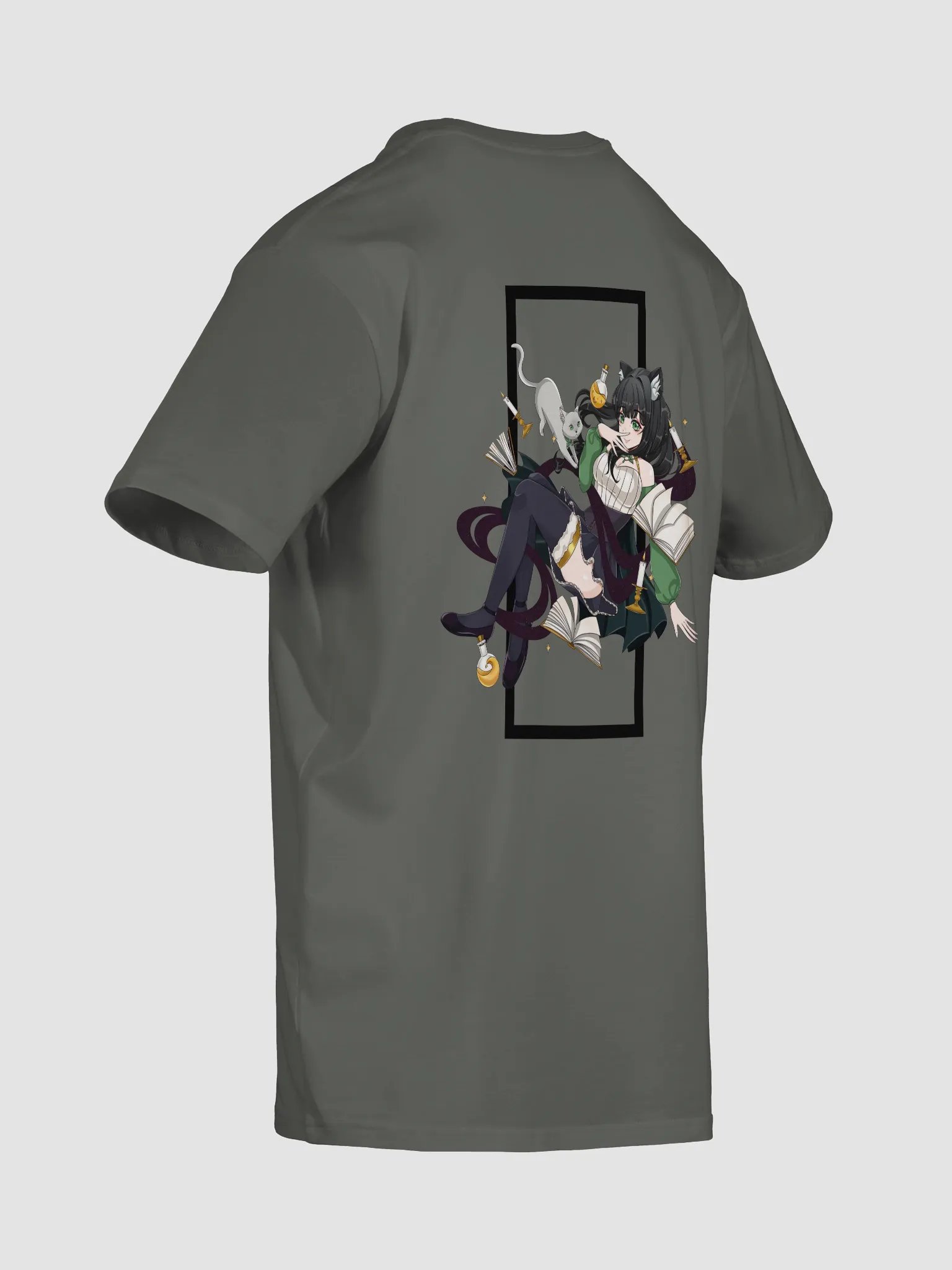 Whimsical Cat Girl Unisex Tee product image (8)