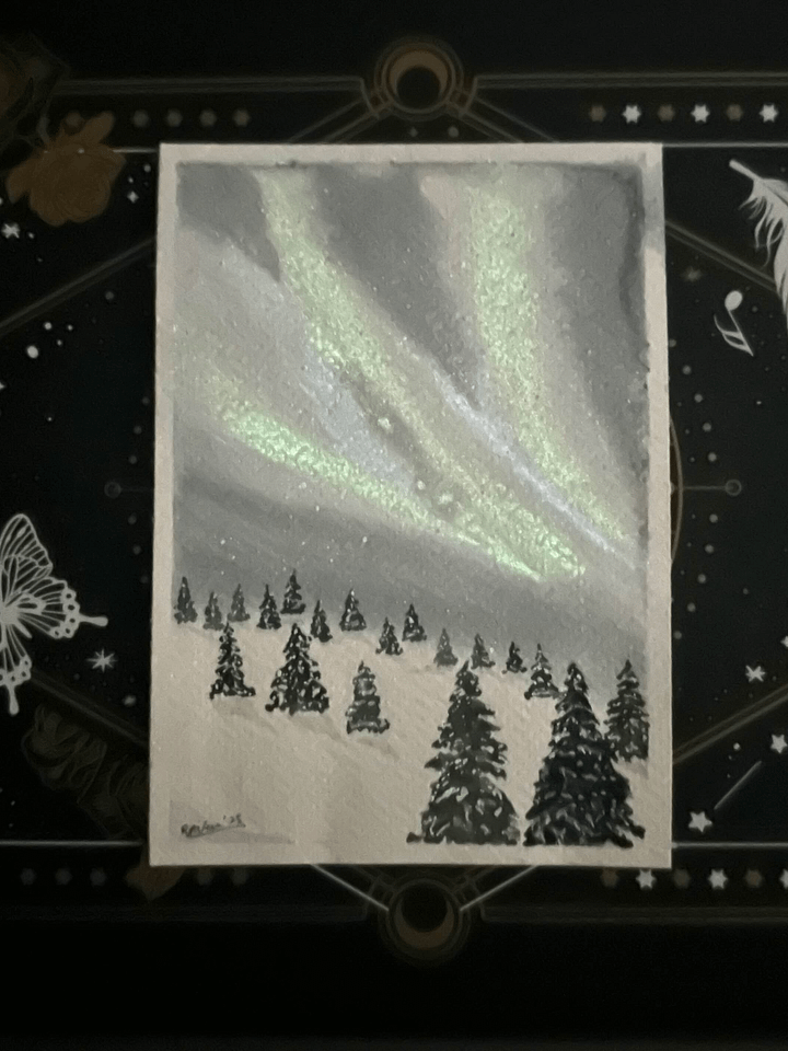Aurora Borealis : Glow-In-The-Dark Watercolour Paintings product image (2)