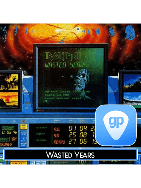Wasted Years PDF TAB + Backing Track MP3 product image (1)