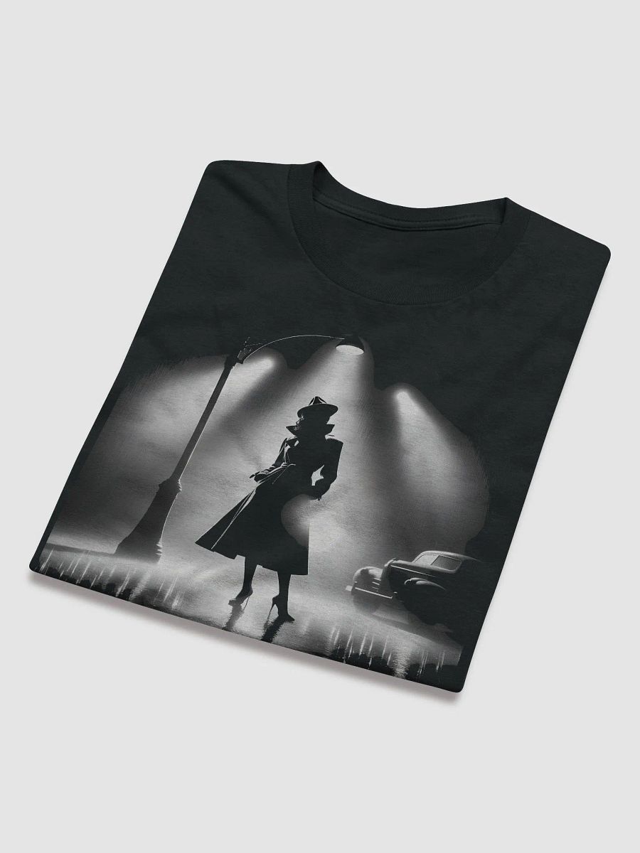 Femme Fatale Noir Rainy Night Mystery (Front Print Womens Tee) product image (4)