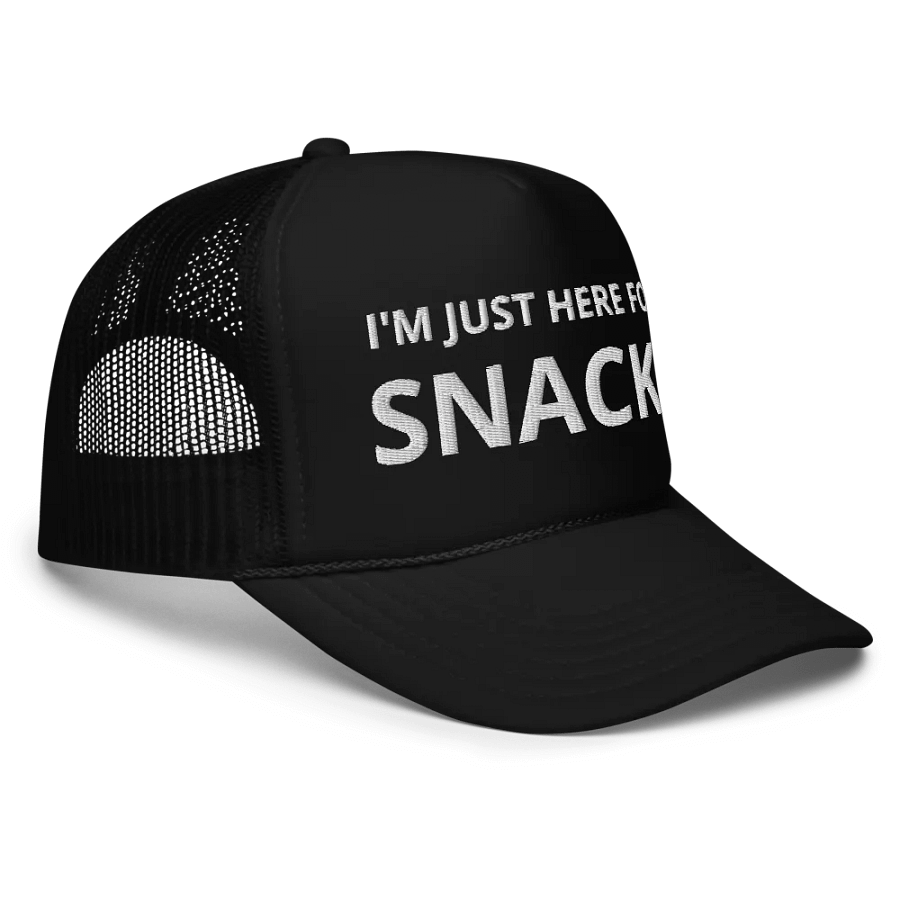 I'm Just Here For The Snacks - Embroidered Trucker Cap Hat product image (3)