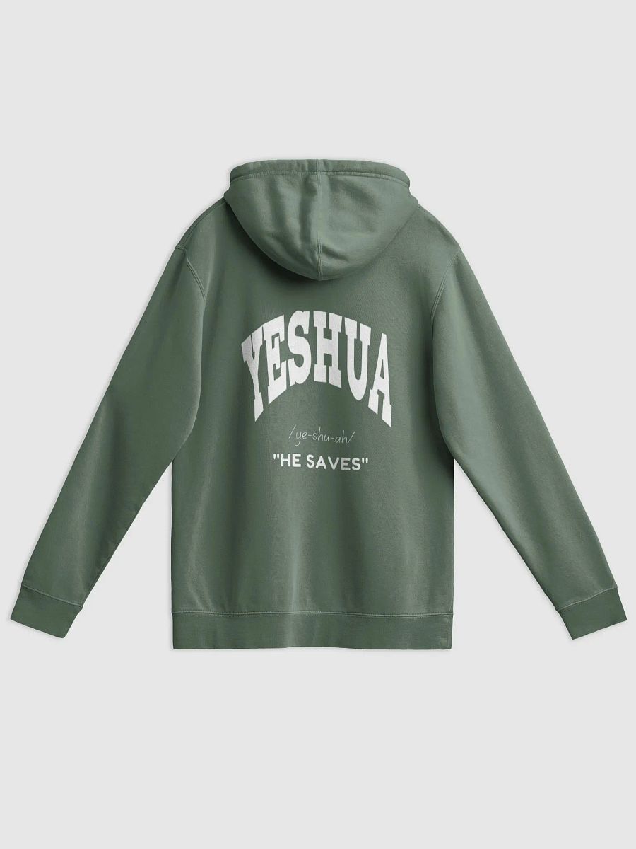 Yeshua: He saves unisex Pigment Dyed Hoodie product image (1)
