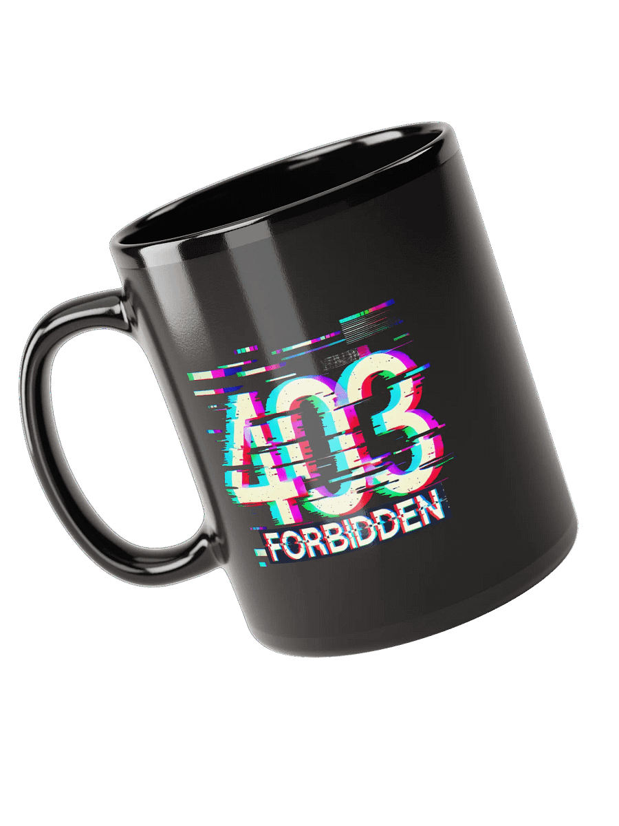 403 Error Code Forbidden Black Mug product image (3)