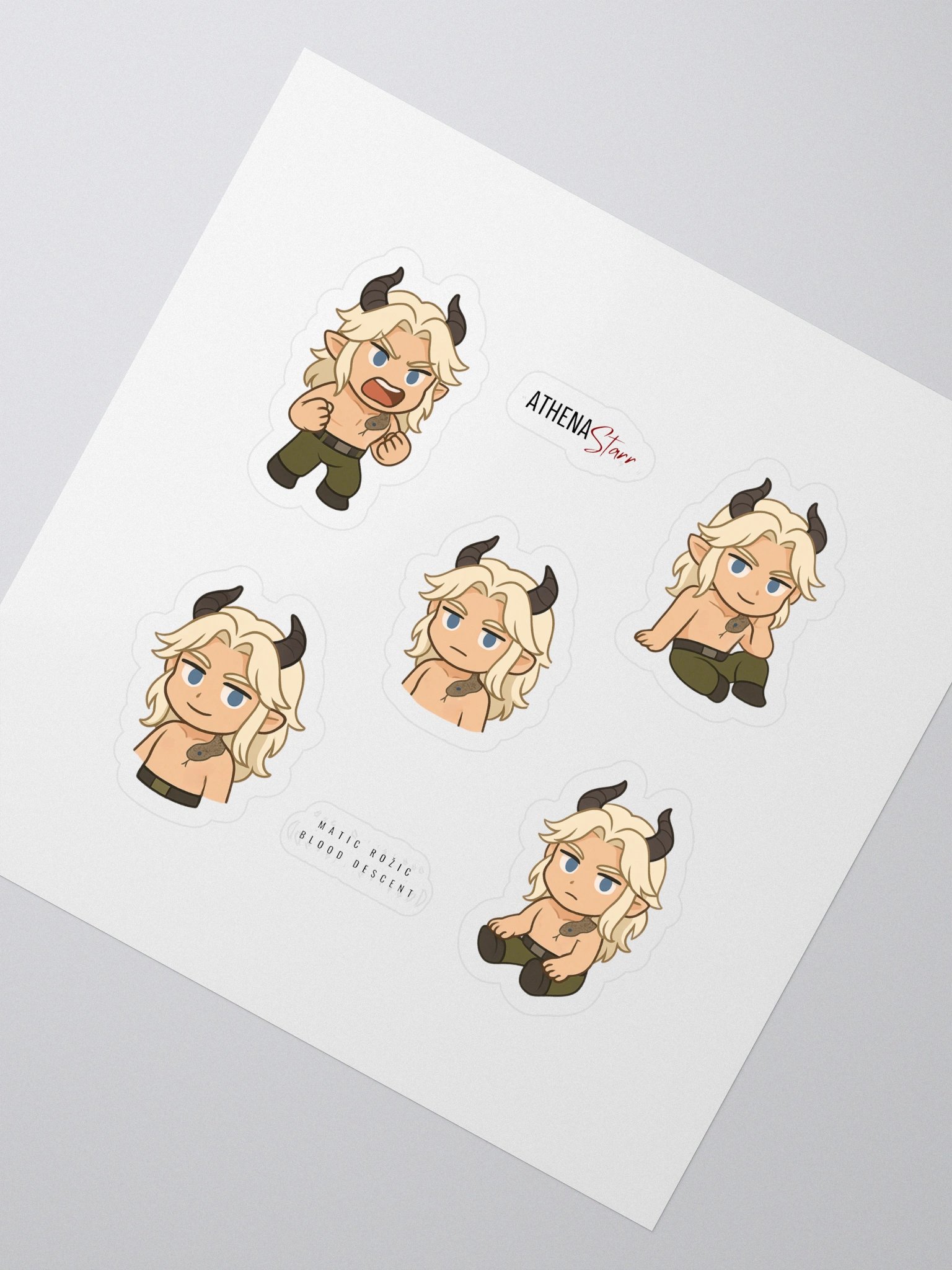 Matic Rožič Sticker Set – Blood Descent product image (2)
