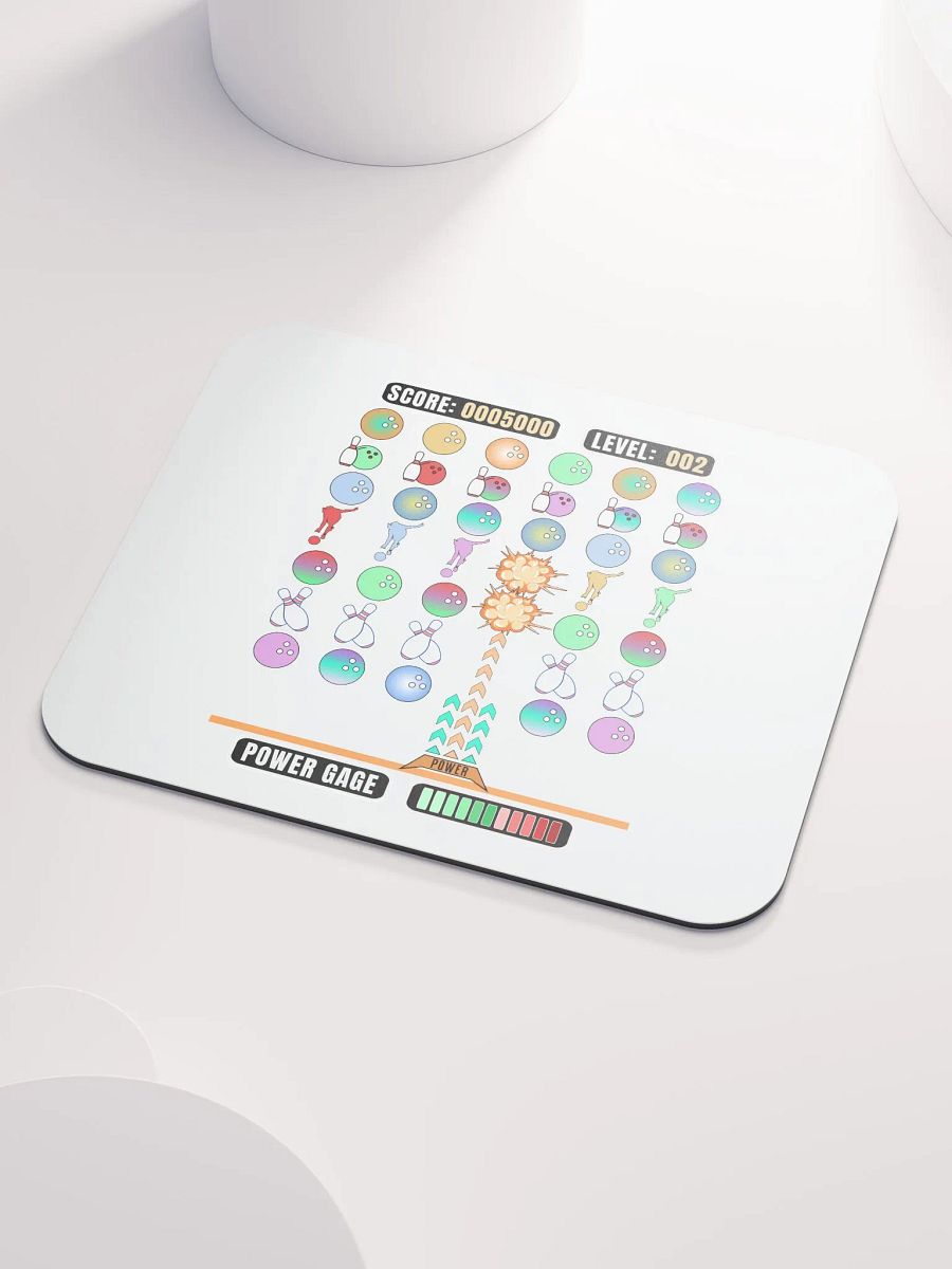 Space Invader Game Bowling Strike Explosion Mouse Pad product image (3)