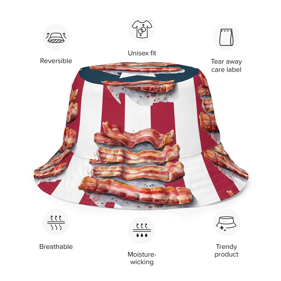 Bacon USA Reversible Bucket Hat product image (29)