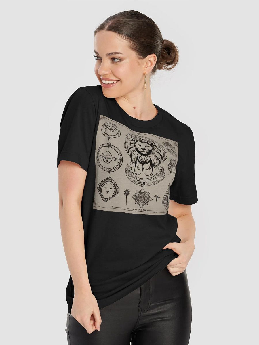 Zodiac Leo Unisex T-Shirt - Intricate Lion Design, Perfect Astrology Gift product image (9)