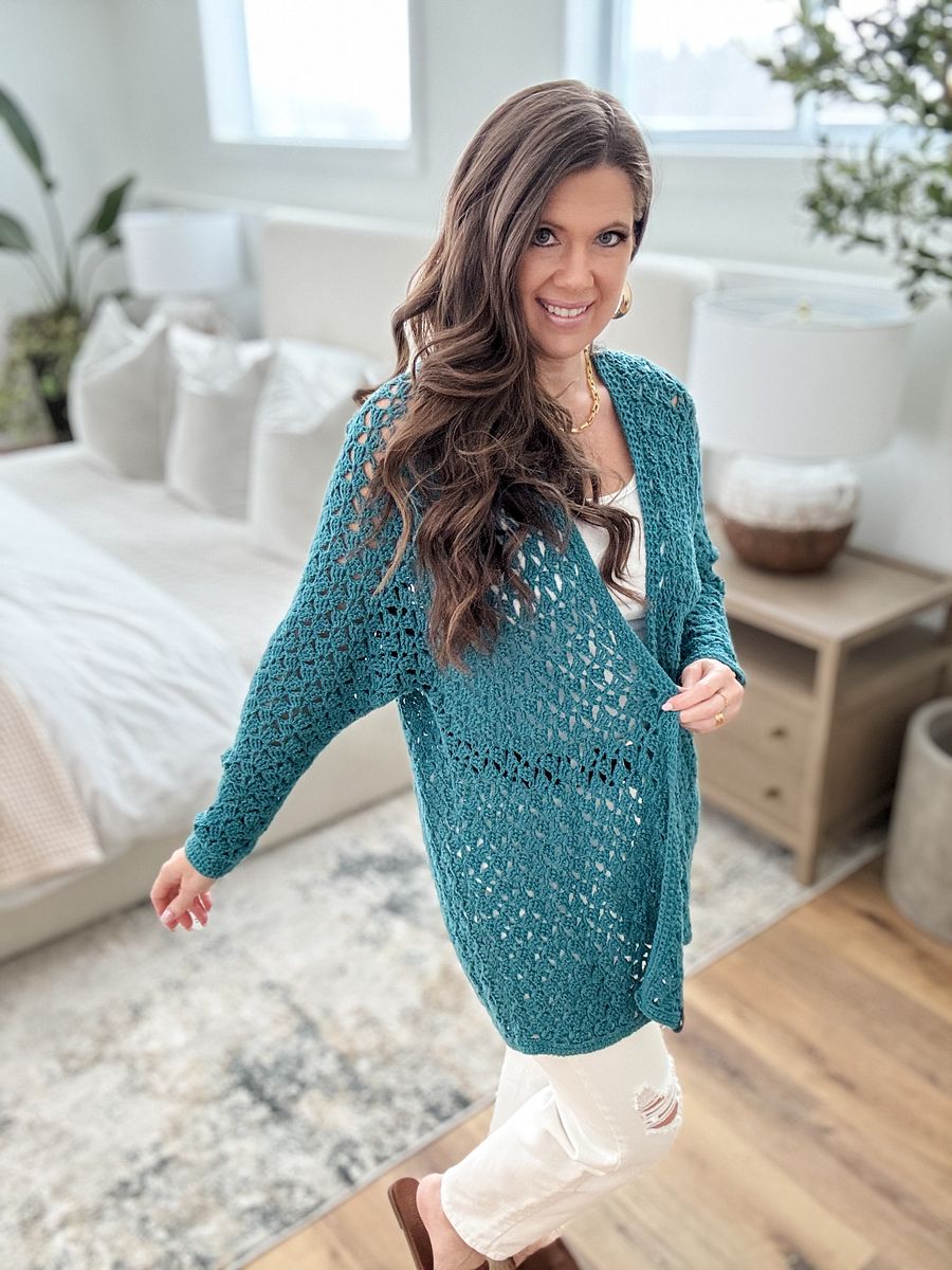 Lacy Spring Cardigan Crochet Pattern product image (5)