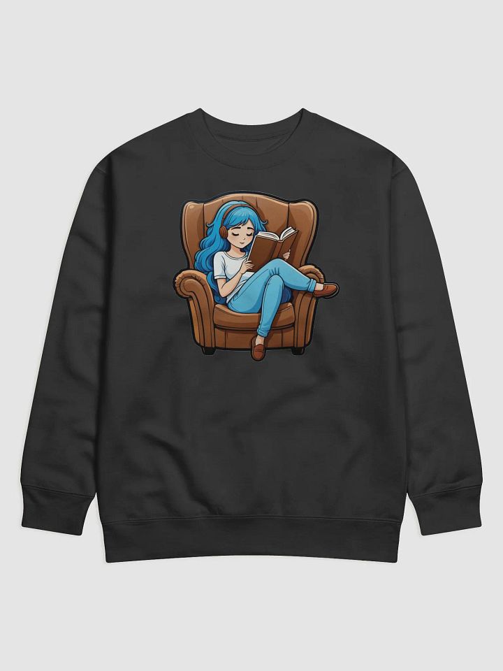 Blissful Reading Cartoon Sweatshirt product image (1)