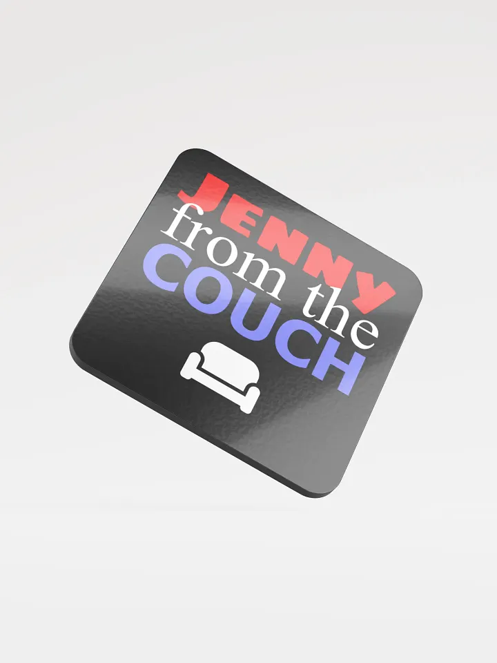 JENNY from the COUCH Glossed Cork Coaster product image (1)