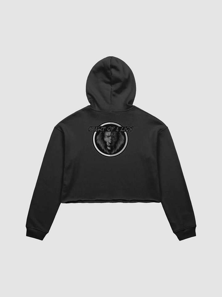 Blk & Wht 3D Dangerr/HOAL Bella+Canvas Fleece Crop Hoodie product image (5)