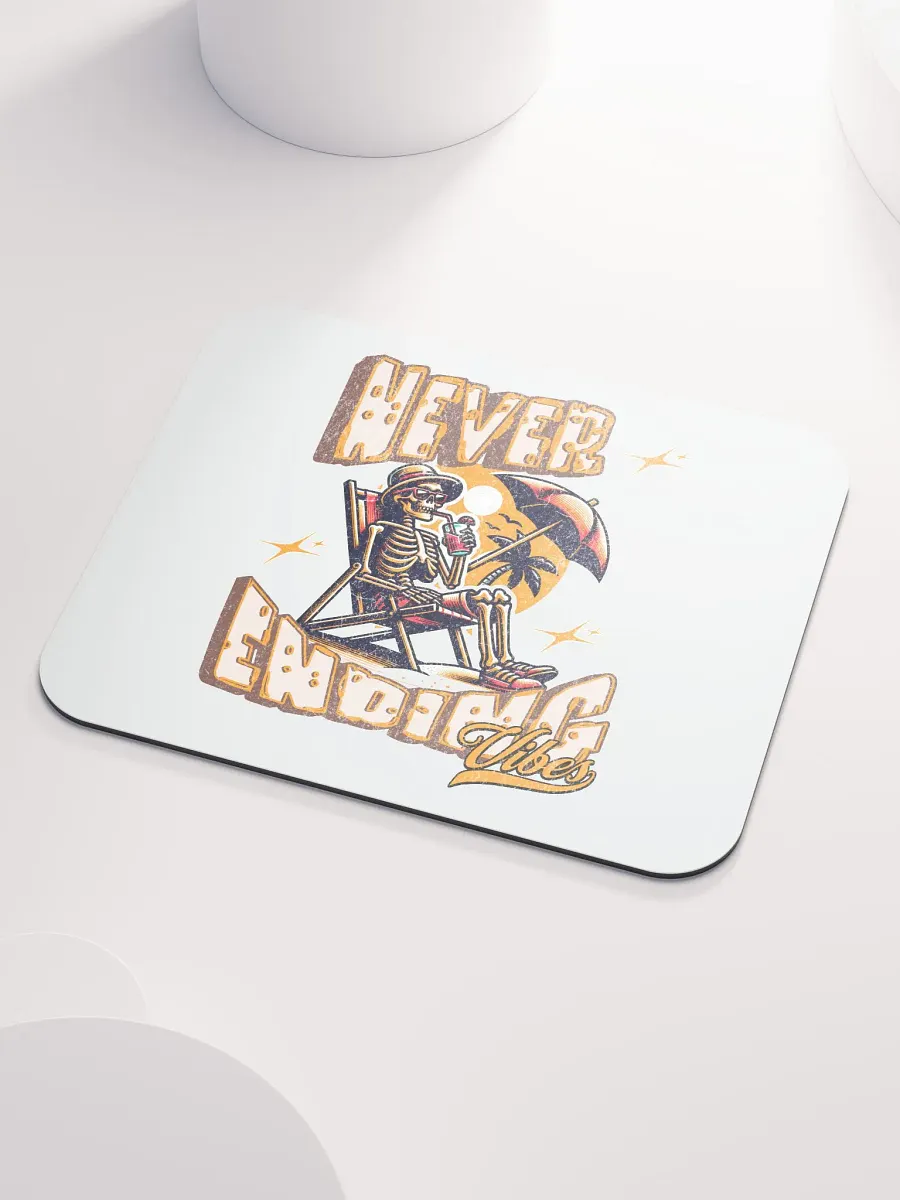 Never Ending Vibes Skeleton Tropical Mouse Pad product image (3)