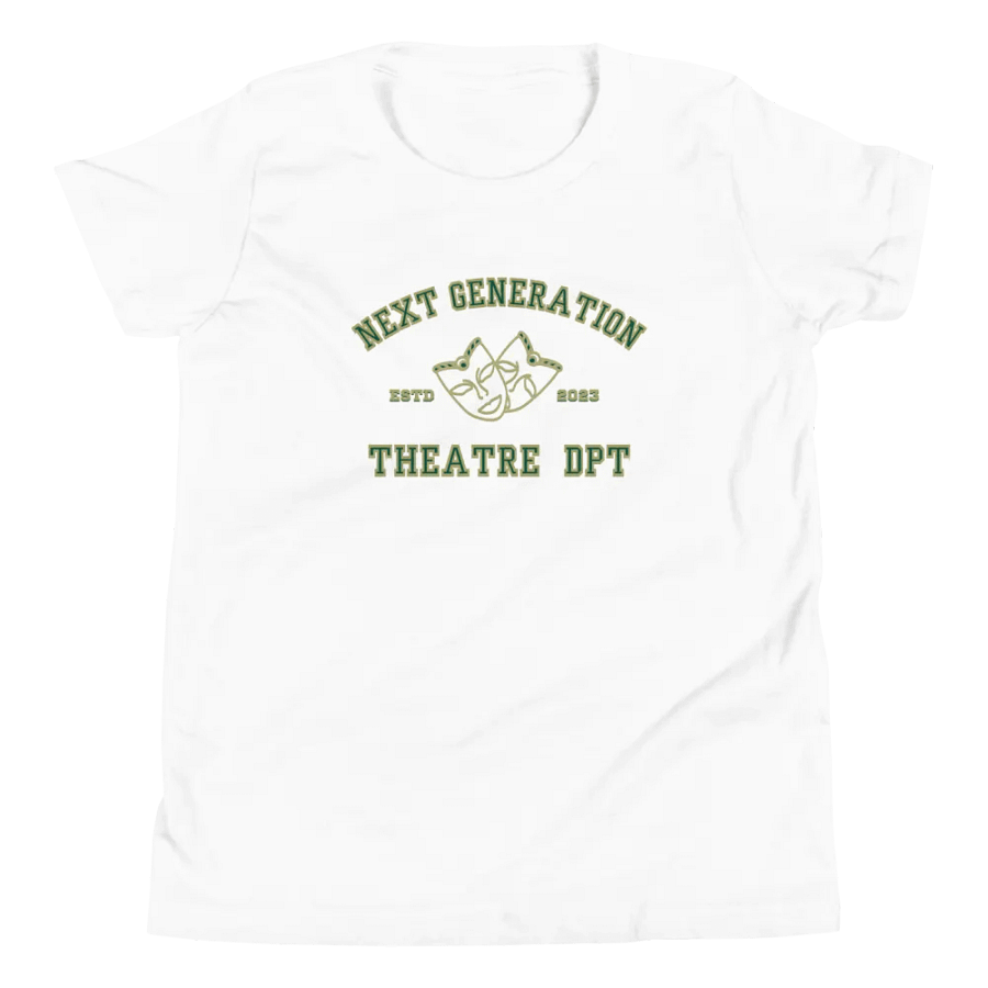 White Next Gen Theatre Dpt. Youth T-Shirt product image (4)