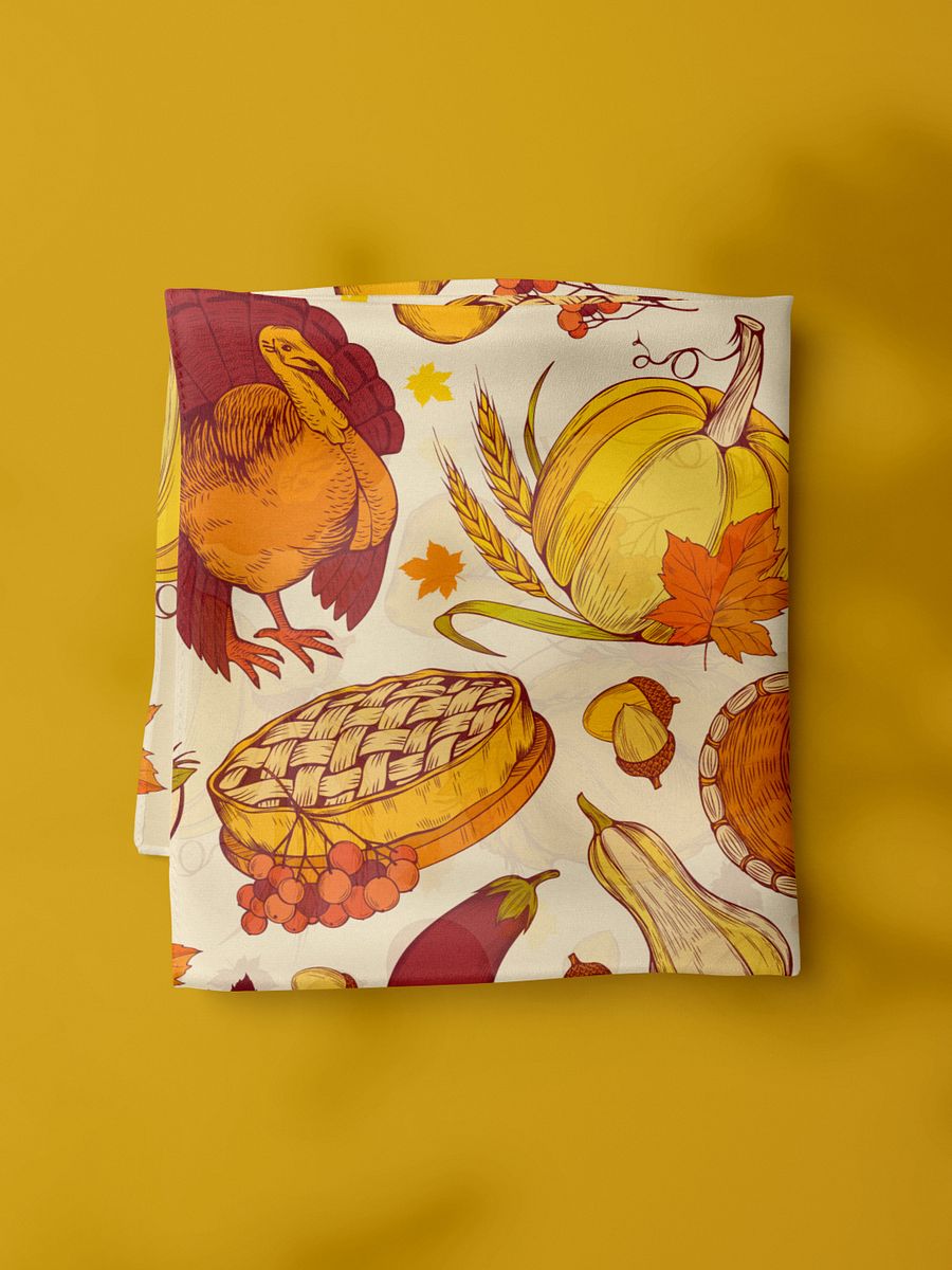 Traditional Thanksgiving Single Seamless Pattern product image (3)