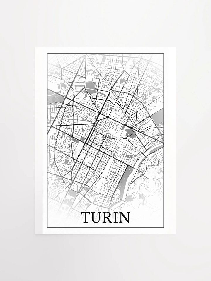 Turin, Italy, city map print product image (3)