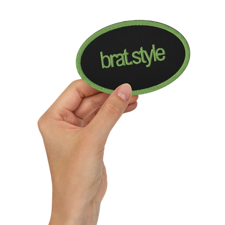 the bratstyle embroidered patch - oval product image (2)