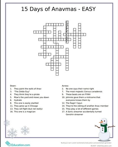 Day 1 of the 15 Days of Anavmas! Did you get these ones right? Let us know!

#anavmas #15daysofamanvas #twitchaffiliate #gami...