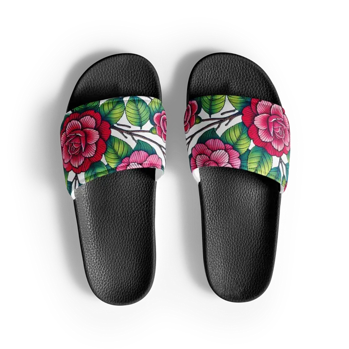 Blooming Bliss Women's Slides | AI Design product image (1)