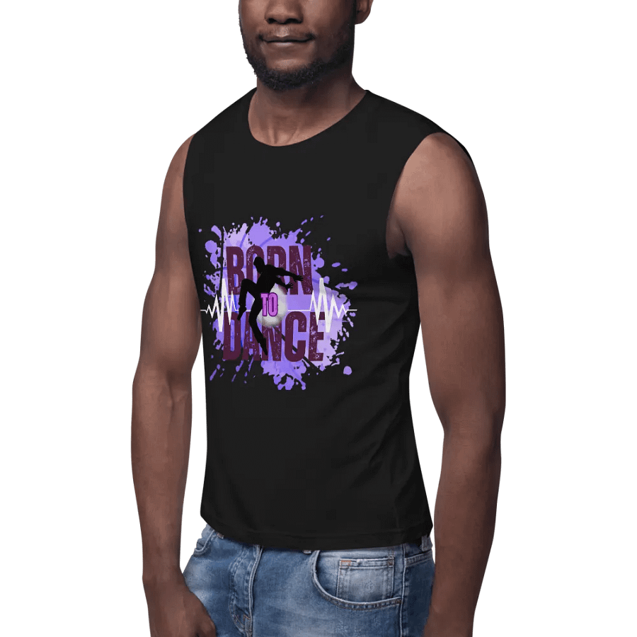 Expressive Born to Dance His Silhouette Muscle Tank product image (7)