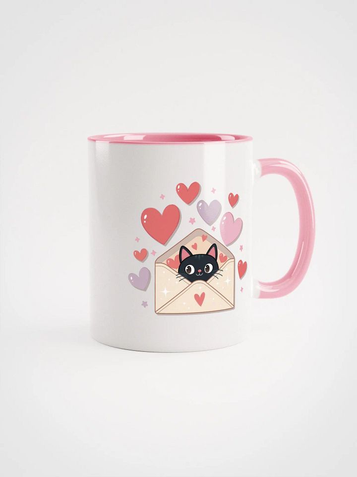 Feline Valentine Envelope - colored mug product image (1)