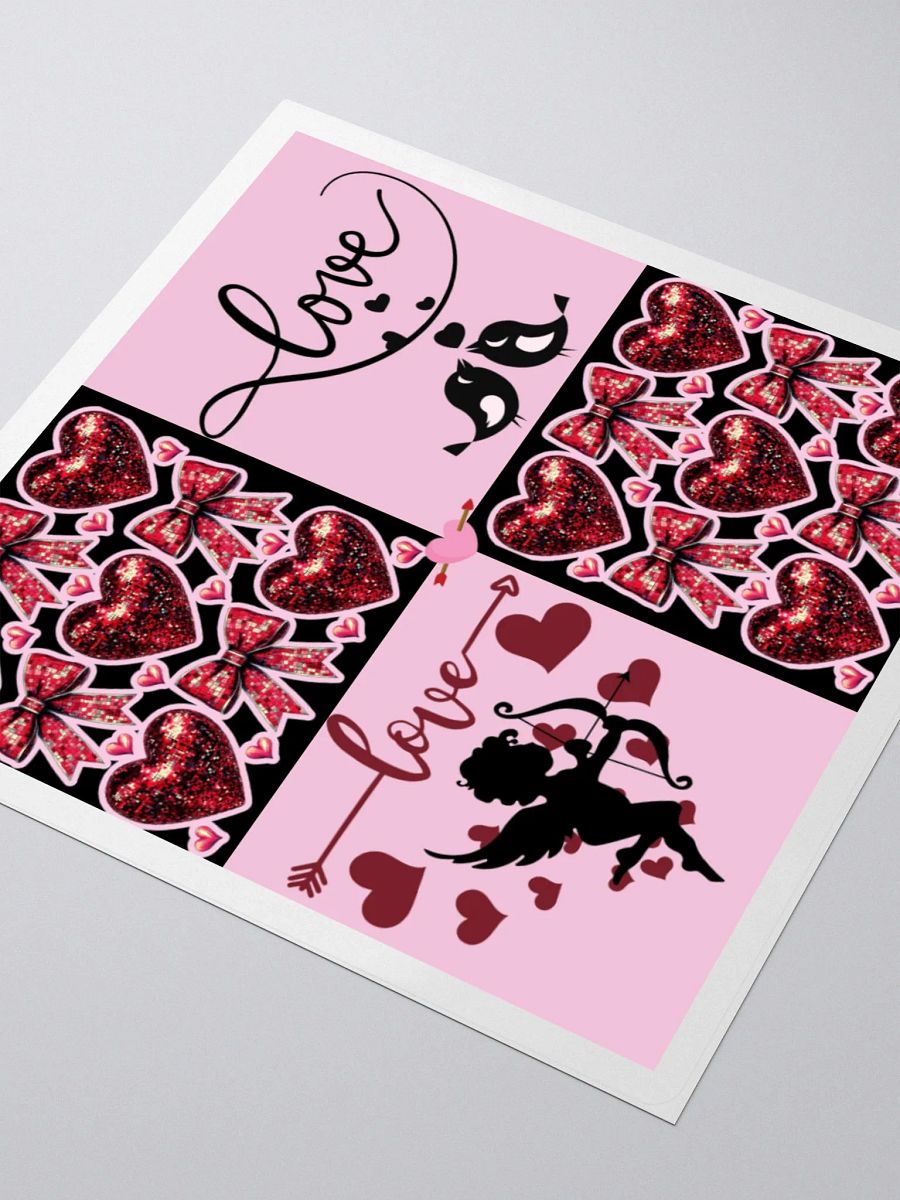 Lovebird Valentine's Kiss Cut Stickers product image (8)