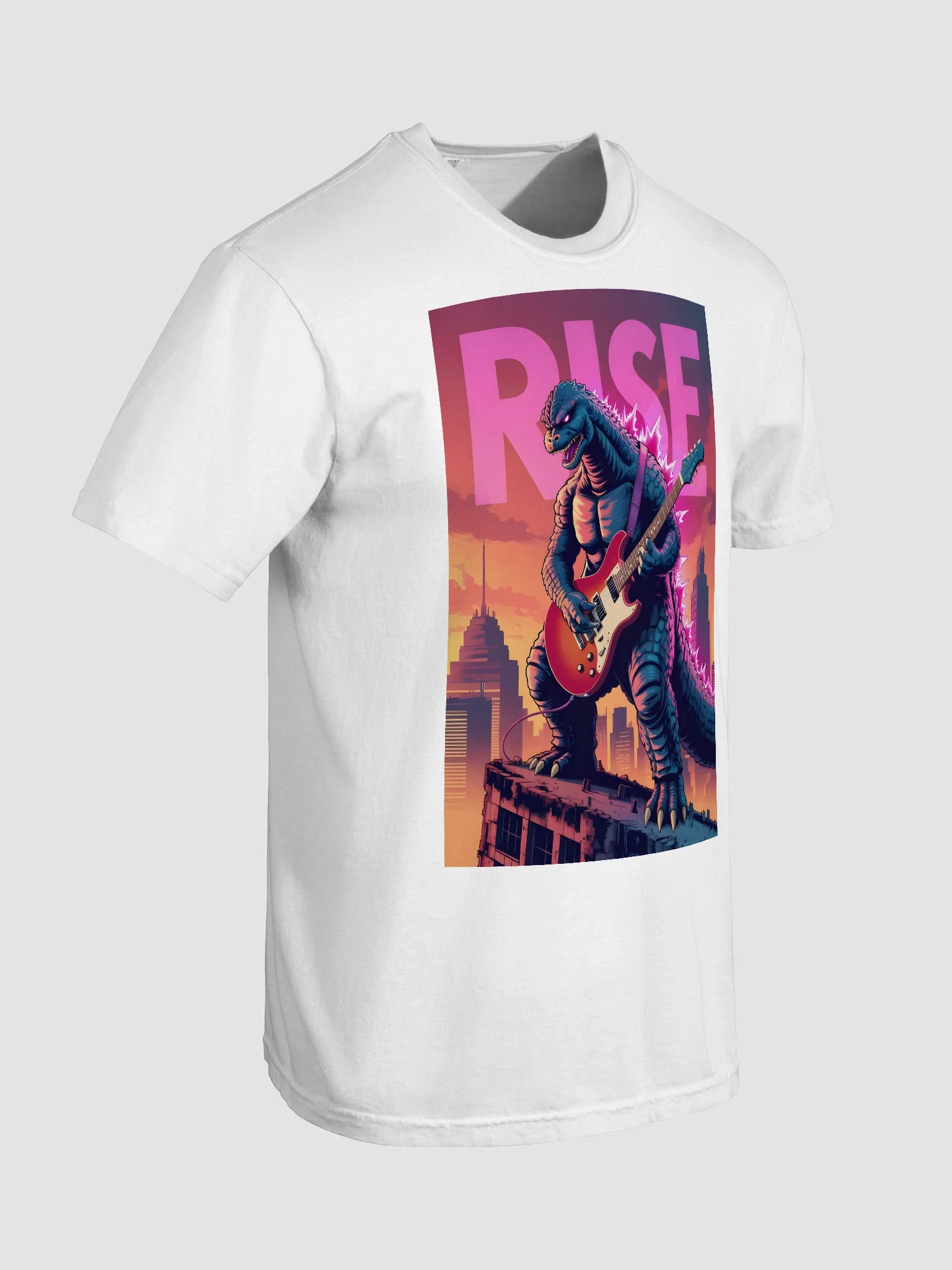 Godzilla Cyber Punk Graphic Unisex Garment-Dyed T-shirt product image (108)