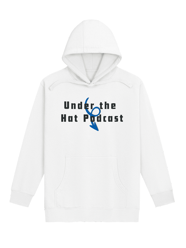 White Podcast Hoodie product image (1)