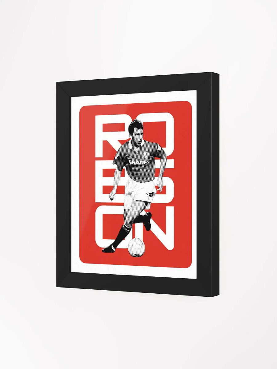 Bryan Robson BW Manchester United Name Art Framed Print product image (4)