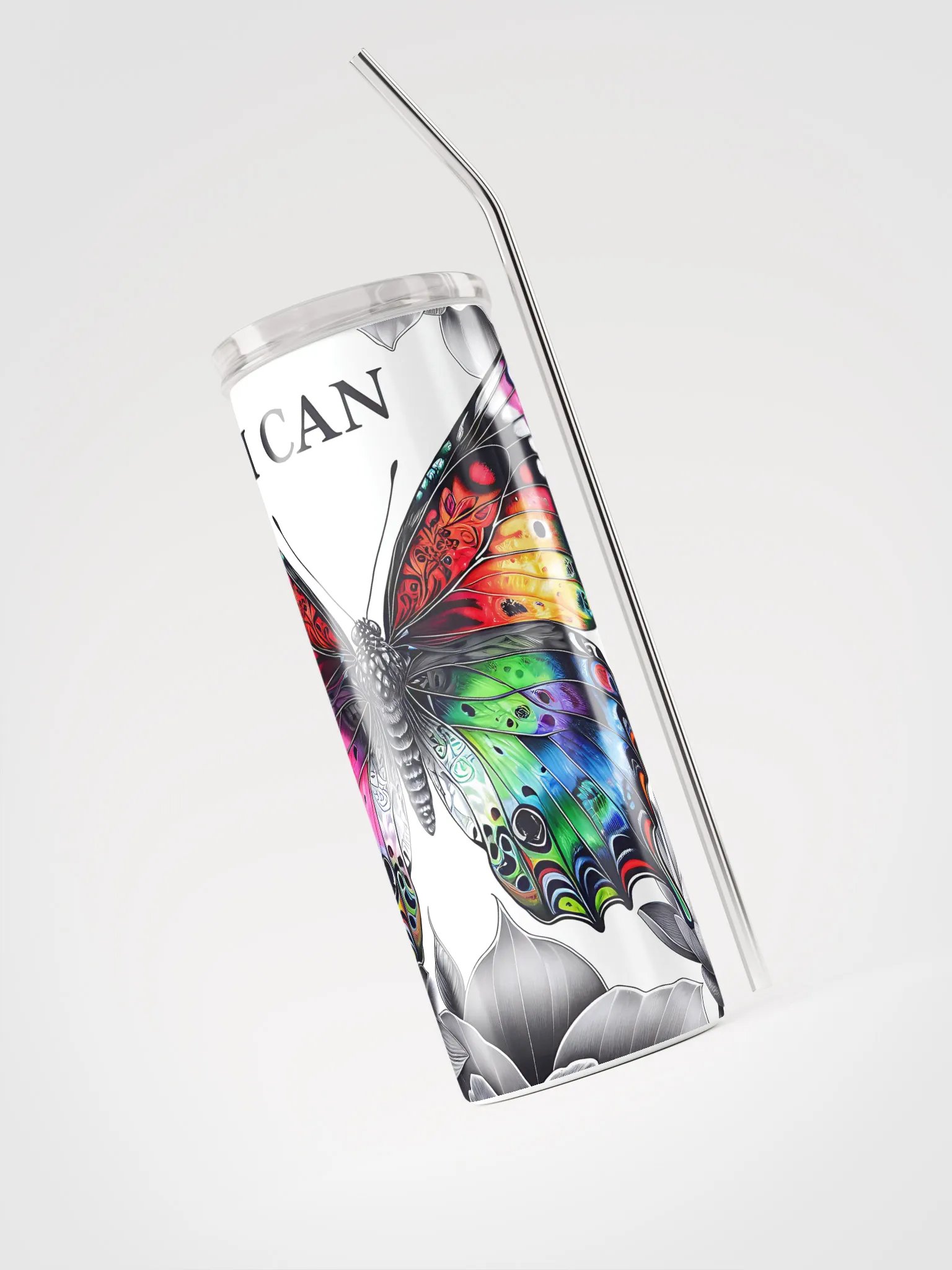 I CAN Butterfly Stainless Steel Tumbler product image (4)