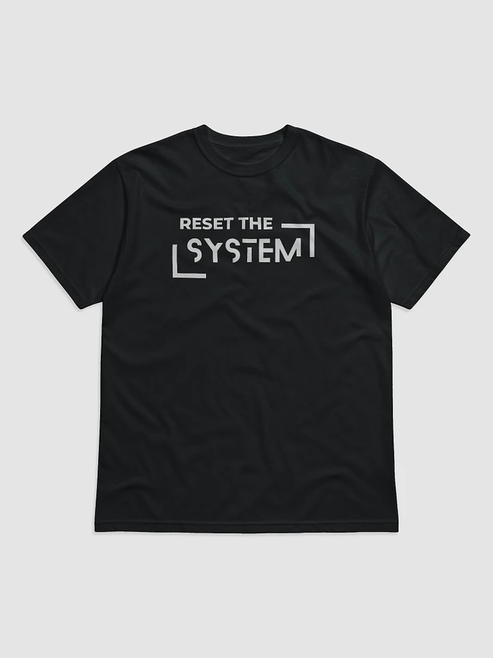 Unisex organic t-shirt reset the system product image (1)