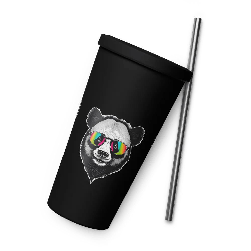 Rainbow Shades Panda Insulated Tumbler product image (6)